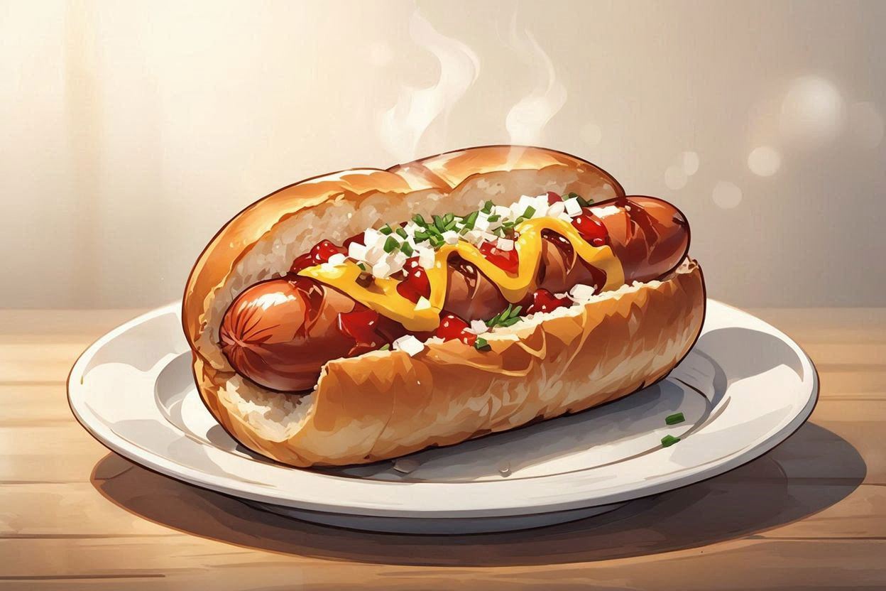 ホットドッグ・ステーキ・サンドイッチのイラスト素材