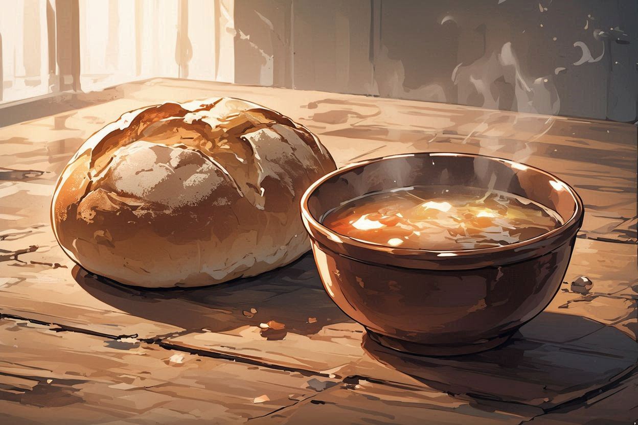 食事・日光・温かい料理のイラスト素材