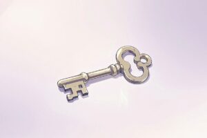 鍵・メタリック・アンダーストライクのイラスト素材｜商用利用可