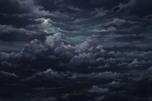 空・雲・天井のイラスト素材